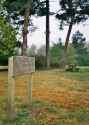 Bat boxes on the picnic site.