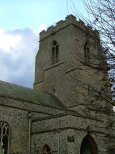 A curious tower, in several ways. Note that window at roof ridge level - surely not a sanctus bell window?