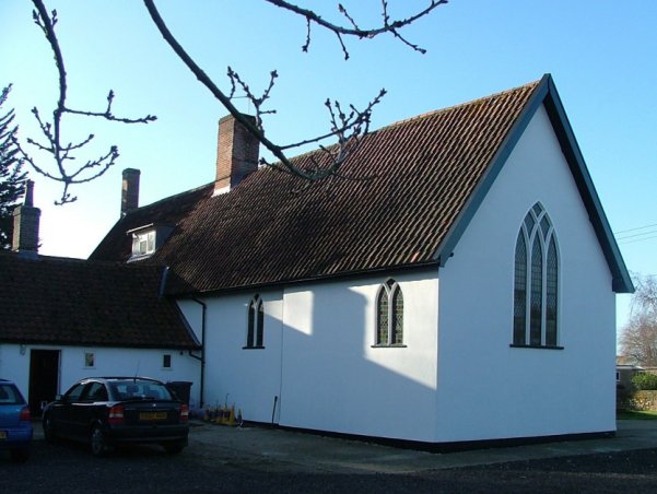 The church at this end, the presbytery beyond.