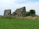 from the north-east, showing the gun slot