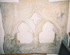 Double heart tomb in the north transept.