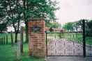 Entrance to Foxhall Hall, church beyond.