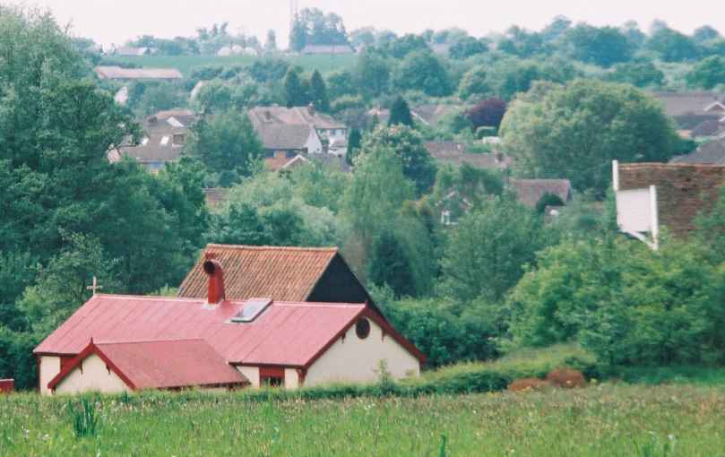 Set in a valley now, with Alton mill to the right.