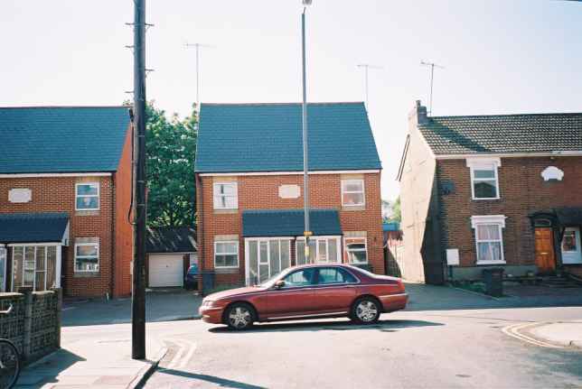 Looking from Cowell Street towards the site of St Etheldreda.