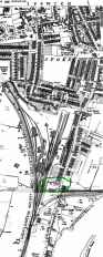 Map of the Wherstead Road area, 1904. The church is circled in green near the bottom; St Mary Stoke is near the top.