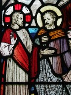Christ and St Peter  by Margaret Rope