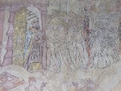 doom (detail): St Peter welcomes Saints into Heaven 