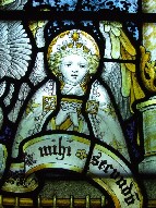 Kempe glass: angel