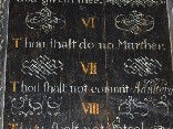 Decalogue board: Murther... Adultery...