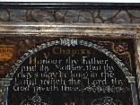 Decalogue board: Honour thy Father and thy Mother