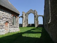 looking east from the former south doorway