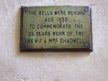 the Rev F & Mrs Shadwell