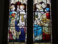 Mary and Joseph find the boy Jesus teaching in the Temple