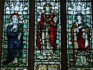 Risen Christ flanked by the Blessed Virgin and St John