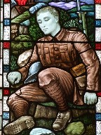Reginal Wilder memorial window (detail)