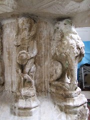 woodwose and lion
