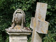 urn and cross