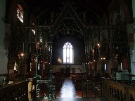 wrought iron screen, looking west