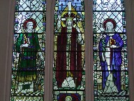Christ flanked by St Lawrence and the BlessedVirgin