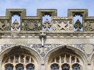 pierced tracery battlements