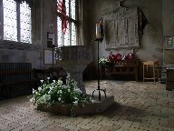 font looking west