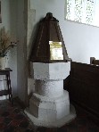 font against the wall