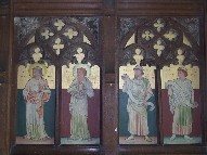 St Luke, St John, Ezekiel, Daniel