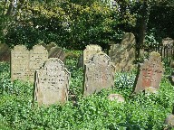 a corner of a Suffolk churchyard