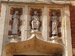 Christ in Majesty flanked by the Blessed Virgin and St John