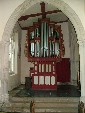 organ at the east end of the aisle
