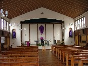 looking towards the sanctuary