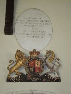Victorian royal arms and memorial