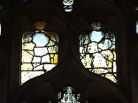 upper lights: fragments of 15th century figures
