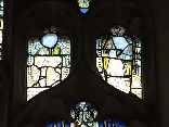 upper lights: fragments of 15th century figures
