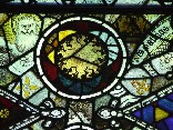 east window glass: St Mark and St Matthew
