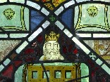 east window glass: God the Father