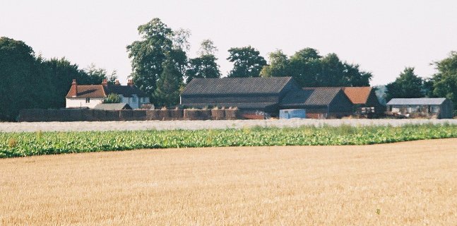 Undley Hall, probable site of the church.